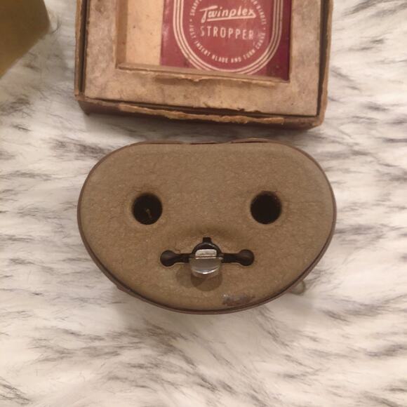Vintage Deluxe Twinplex Mens Grooming Blade Sharpener Stropper - Picture 9 of 9
